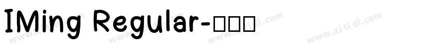 IMing Regular字体转换